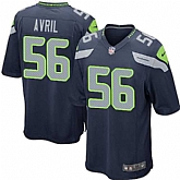 Nike Men & Women & Youth Seahawks #56 Cliff Avril Navy Blue Team Color Game Jersey,baseball caps,new era cap wholesale,wholesale hats